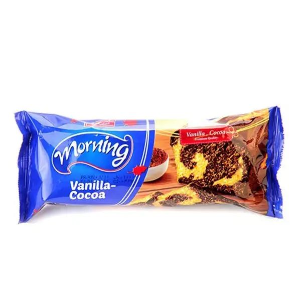 کیک وانیلی و کاکائویی 100 گرمی مورنینگ شیرین عسل
