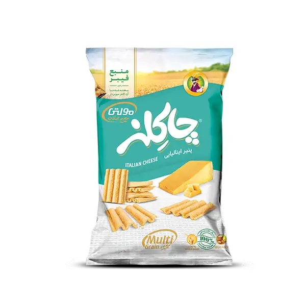 چیپس غلات با طعم پنیر ایتالیایی 80 گرمی چاکلز