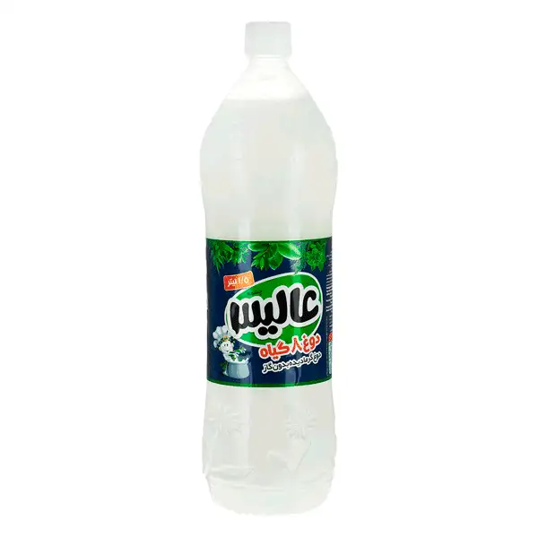 دوغ بدون گاز گرما دیده با طعم هشت گیاه 1.5 لیتری عالیس