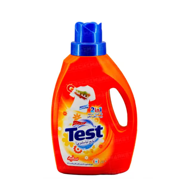 مایع ماشین لباسشویی دو در یک سفید شوی 1 لیتری تست
