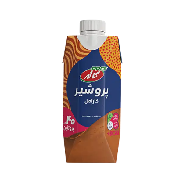 پرو شیر کارامل با 40 گرم ویتامین 330 میلی لیتری کاله پرو