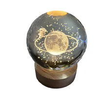 چراغ خواب گوی شیشه ای کلید دار 3D  در طرح های مختلف gallery3