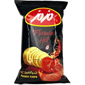 چیپس تند آتشی 65 گرمی مزمز